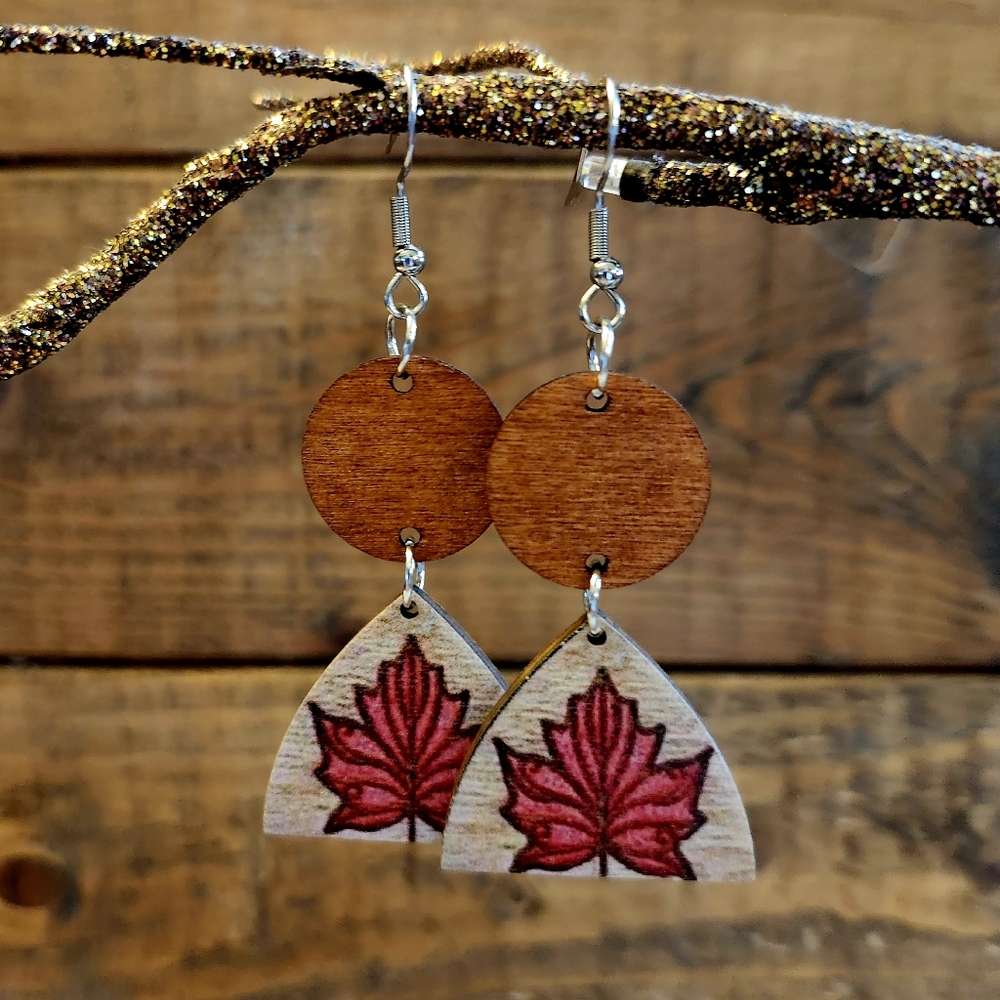 B1G1! Autumn Leaf Earrings!